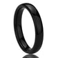 Tungsten Ring, Women's Tungsten Wedding Band, Women's Black Wedding Band, Black Tungsten Ring Band, Anniversary Ring, 4mm Classy Ring