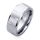 Stainless Steel Wedding Band Men Women, Chisel Cut Pattern Spinner, Stainless steel Promise Ring Men Women, Stainless Steel Band Ring