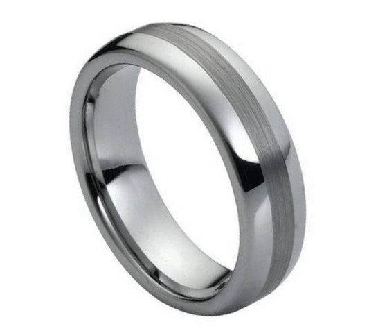 Tungsten Wedding Band Women, Tungsten Ring Women, 6mm Domed Tungsten Carbide Ring,Tungsten Promise Ring,Womens Promise Ring