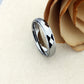 Tungsten Wedding Band Women, Tungsten Ring Women, 5mm Faceted Tungsten Carbide Ring,Tungsten Promise Ring,Womens Promise Ring