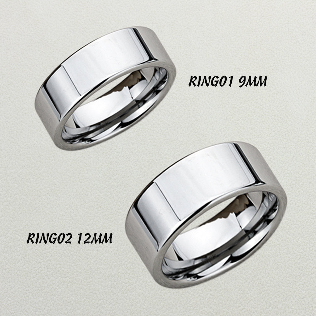 9mm 12mm Tungsten Promise Ring Wedding Band Hebrew Song of Solomon Inspiration Ring Custom Engraving Personalized Ring Inspirational Band