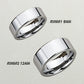 9mm 12mm Tungsten Promise Ring Wedding Band Hebrew Song of Solomon Inspiration Ring Custom Engraving Personalized Ring Inspirational Band