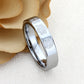 6mm Tungsten Promise Ring Wedding Band Personalized Unique Monogram Initial Ring Inspirational Ring Free Inside Engraving, Personalized Ring