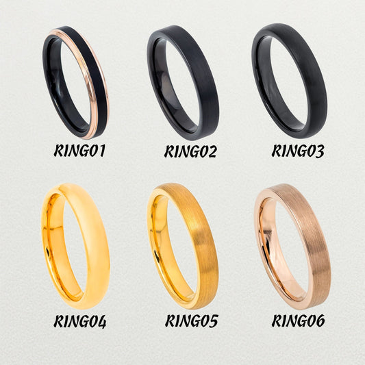 Tungsten Wedding Band Womens,Pesonalized 4mm Anniversary Ring,Tungsten Ring,Womens Tungsten Promise Ring,Womens Promise Ring