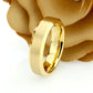 His And Hers Tungsten Wedding Band Set,Men & Women,8mm,6mm,Yellow Gold Beveled Ring,Tungsten Carbide Ring, Promise Ring For Couple
