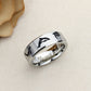 Stainless Steel Wedding Band Men Women, Dolphin Band, Stainless steel Promise Ring Men Women, Stainless Steel Band Ring