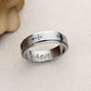 Stainless Steel Wedding Band Men Women, 6mm Celtic Cross Spinner, Stainless steel Promise Ring Men Women, Stainless Steel Band Ring
