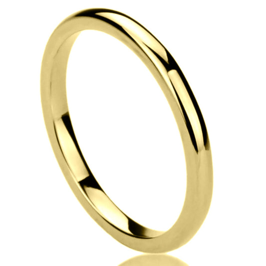 Tungsten Wedding Band Women, 2mm Domed Classic Wedding Band Black/Gold/Silver/Blue Color, Tungsten Carbide Ring, Womens Promise Ring
