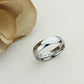 Stainless Steel Wedding Band Men Women, 6mm High Polished Classy Domed, Stainless steel Promise Ring Men Women, Stainless Steel Band Ring