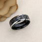 Stainless Steel Wedding Band Men Women, 8mm Lord's Prayer with Cross Praying, Stainless steel Promise Ring Men Women, Stainless Steel Band