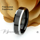 Tungsten Ring, Men's Tungsten Wedding Band, Men's Black Wedding Band, Black Tungsten Ring, Tungsten Band, Anniversary Ring, 6mm Shiny Ring