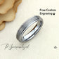 Tungsten Ring, Men's Tungsten Wedding Band, Men's Tungsten Ring, Tungsten Band, Anniversary Ring, Personalized Ring, 6mm Brushed Ring
