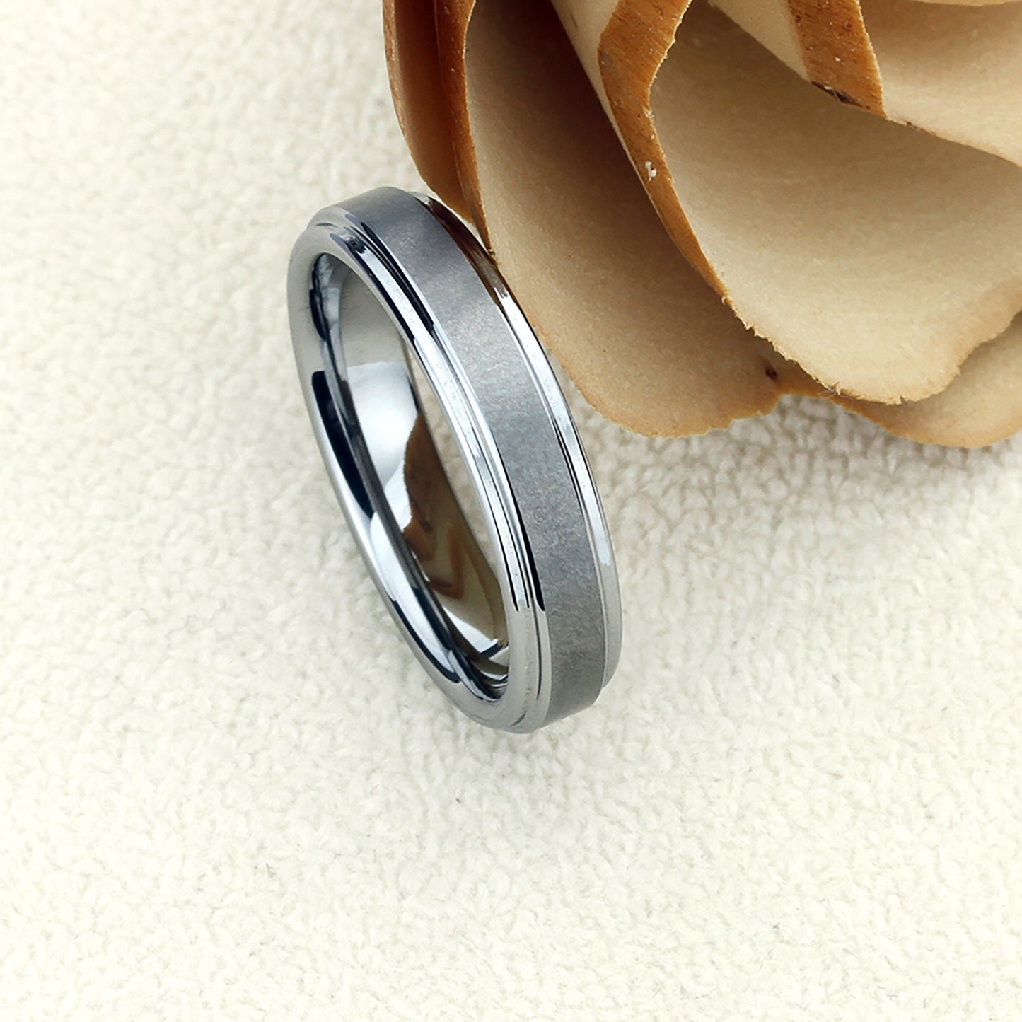 Tungsten Ring, Men's Tungsten Wedding Band, Men's Tungsten Ring, Tungsten Band, Anniversary Ring, Personalized Ring, 6mm Brushed Ring