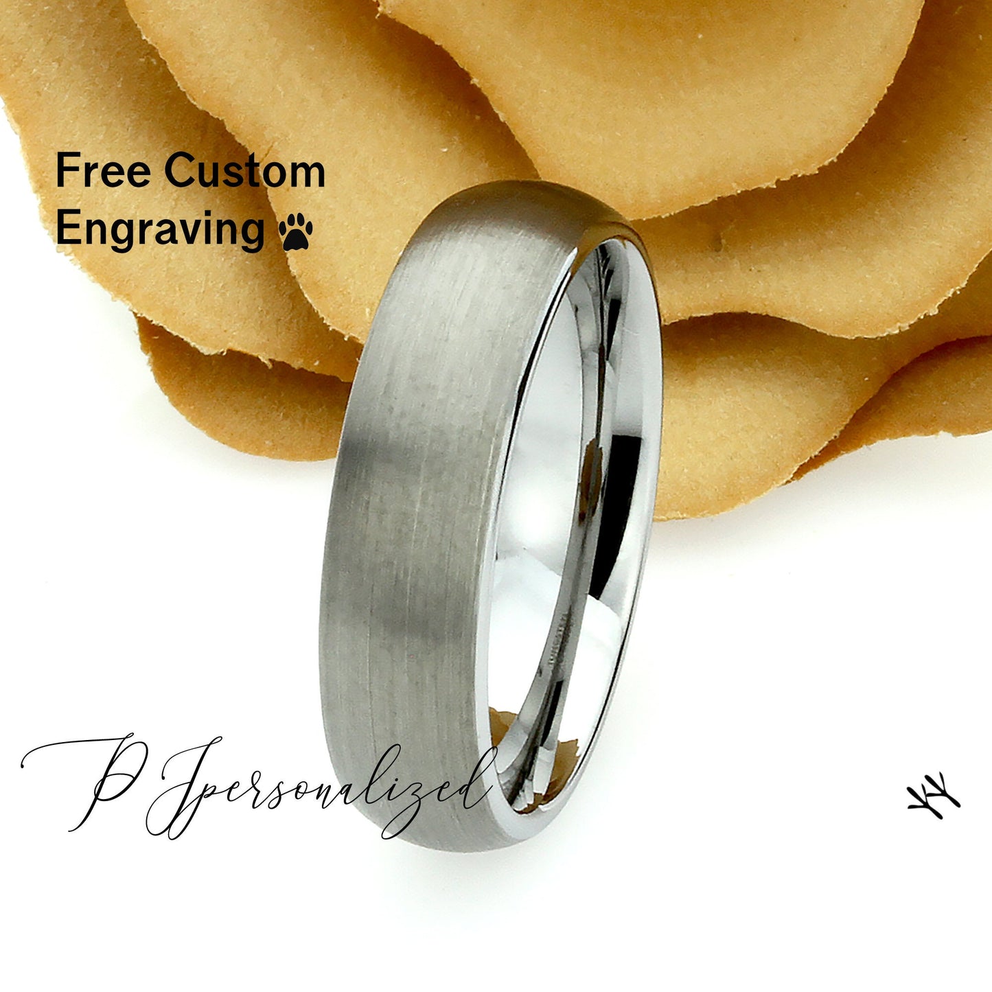 Tungsten Wedding Band Men, 6mm Gray Tungsten Ring Men, Mens Tungsten Ring, Matte Domed,Tungsten Promise Ring for Men, Husband Gift