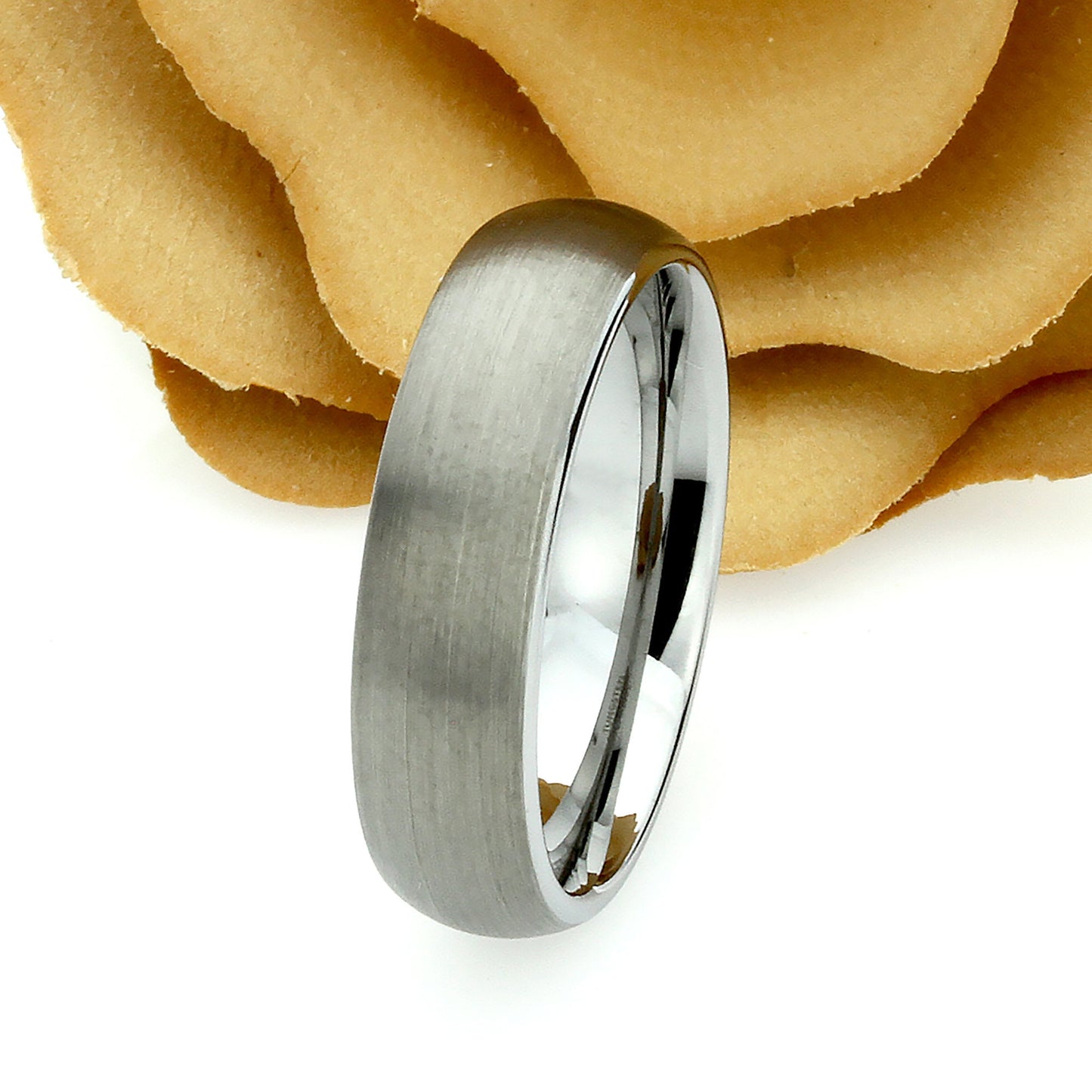 Tungsten Wedding Band Men, 6mm Gray Tungsten Ring Men, Mens Tungsten Ring, Matte Domed,Tungsten Promise Ring for Men, Husband Gift