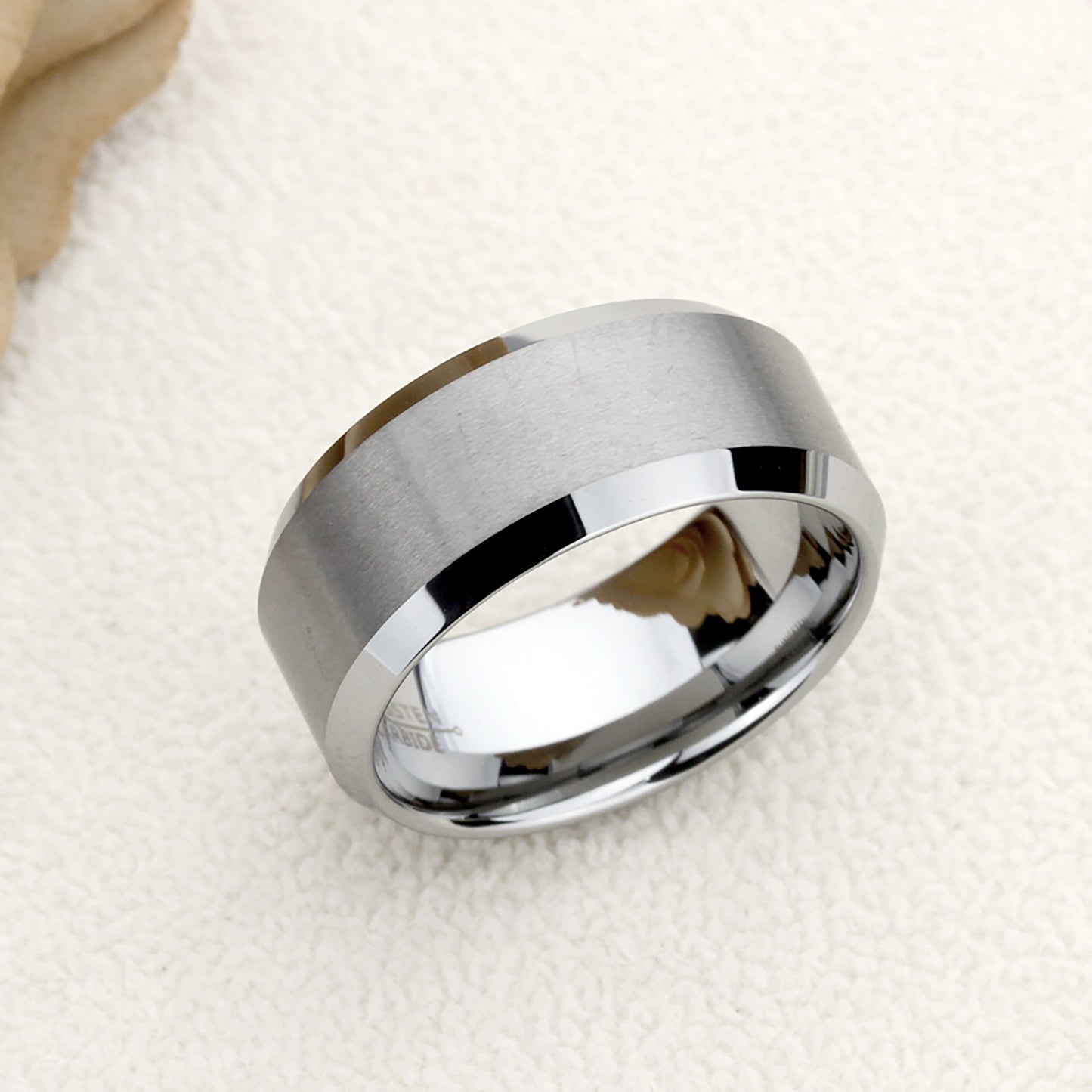Tungsten Ring, Men's Tungsten Wedding Band, Men's Tungsten Ring, Tungsten Band, Anniversary Ring, Personalized Ring, 10mm Brushed Ring