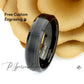Mens 6mm Black Tungsten Wedding Band Ring, Matte Tungsten Black Ring, Black Tungsten Promise Ring For Men, Tungsten Engagement Ring