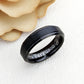 Tungsten Ring, Women's Tungsten Wedding Band, Women's Black Wedding Band, Black Tungsten Ring Band, Anniversary Ring, 6mm Matte Ring