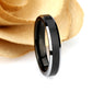 His And Hers Tungsten Wedding Band Set,Men & Women,6mm/4mm,Two Tone Matte Black Tungsten Carbide Ring, Promise Ring For Couple