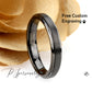 4mm Gunmetal Tungsten Wedding Band Women Brushed, Tungsten Ring For Men, Tungsten Promise Ring For Women, Tungsten Wedding Band Ring