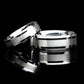 His And Hers Tungsten Wedding Band Set, Men & Women,8mm,6mm,Matte Flat Top Ring, Tungsten Carbide Ring, Promise Ring For Couple, Wood Box