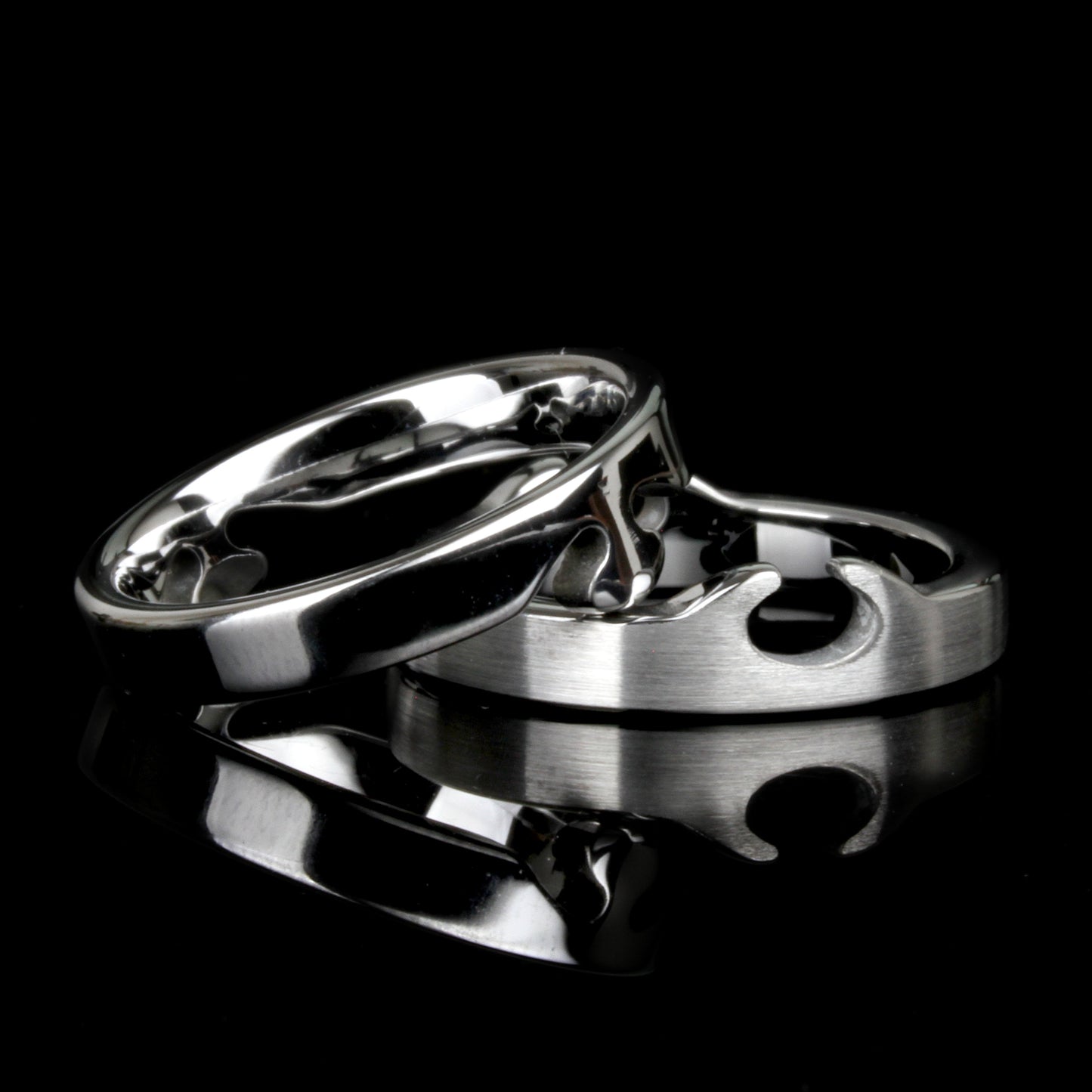 Tungsten Puzzle Ring, Interlocking Ring, Mens Tungsten Wedding Band, Tungsten Ring for Women, Couple Gift, Promise Ring, Unique Wedding Band