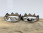 Tungsten Mountain Range Ring, Hand Brushed Mountain Wedding Band, Mountain Two In One Puzzle Band Ring, Hard Brushed Tungsten Wedding Band