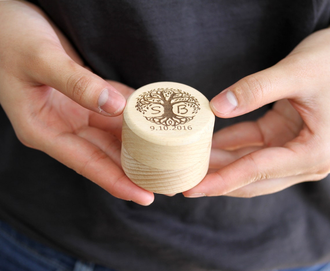 Personalized Wood Ring Box, Proposal Ring Box, Wooden Ring Box, Engagement Ring box, Wedding Ring Box, Anniversary Gift