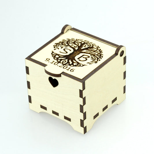 Personalized Wood Ring Box, Proposal Ring Box, Wooden Ring Box, Engagement Ring box, Wedding Ring Box, Anniversary Gift